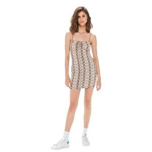 Urban Outfitters Snake Print Cutout Bodycon Mini Dress Women’s‎ Medium